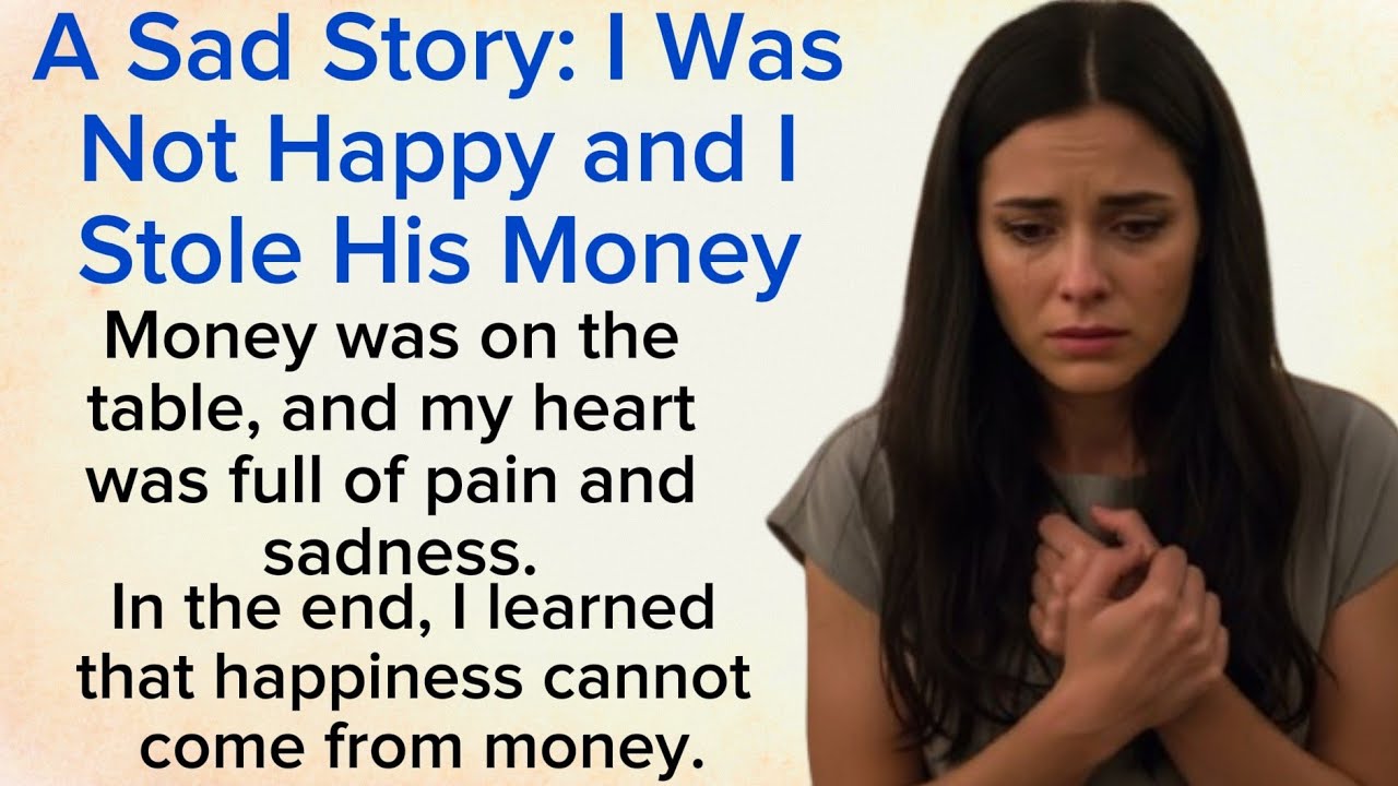 A Sad Story: I Was Not Happy and I Stole His Money | English Listening Practice ⭐ Level 3 