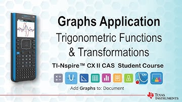 Trigonometric Functions | TI-Nspire CX II CAS | Getting Started Series - Graphs Application