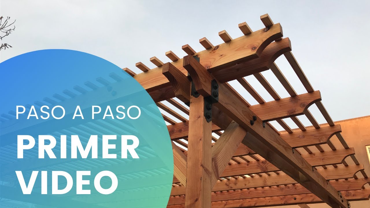 Como CONSTRUIR una PERGOLA de MADERA TUTORIAL 1 YouTube