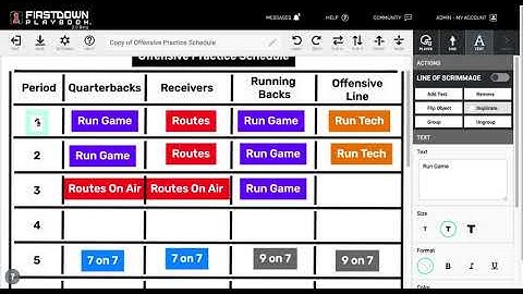 FirstDown PlayBook Practice Scripts
