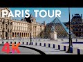 [4K] Paris Walking Tour — Town hall and Louvre area during lockdown 🇫🇷  | パリウォーキングツアー—市庁舎とルーブル美術館