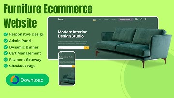 Full Functional & Responsive Furniture e-Commerce Website Source Code | HTML,CSS,JS Laravel