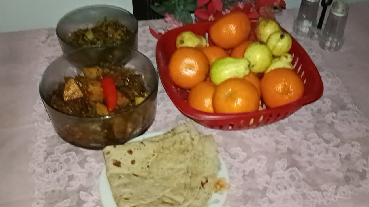 Aloo Sam With Mooli Ki Bhugiya Recipe 