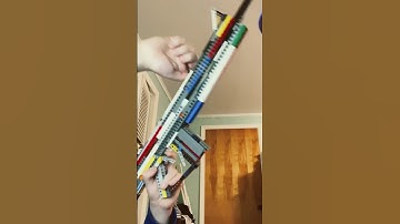 Working LEGO aa12 shell ejecting shotgun #lego #legogun #legosystem  #gun