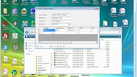 Maschera Master Detail Windows Form DB SQLite