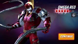 omega red unlock teirs 1-7 for 6 stars marvel strike force