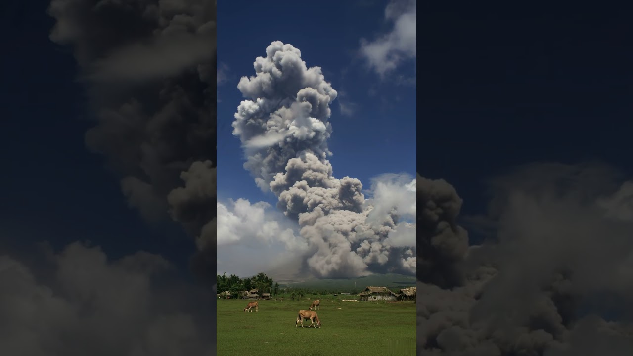 Record-Breaking Mayon Volcano Eruption | Ash Cloud Rises Over 7 KM