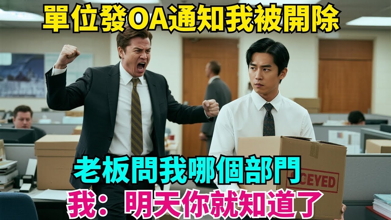 單位發OA通知我被開除，老板問我哪個部門，我：明天你就知道了