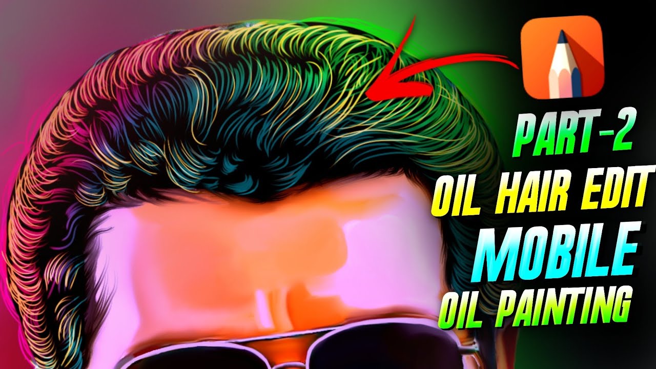 Digital Oil Hair Editing In Mobile📲 oil painting Editing in