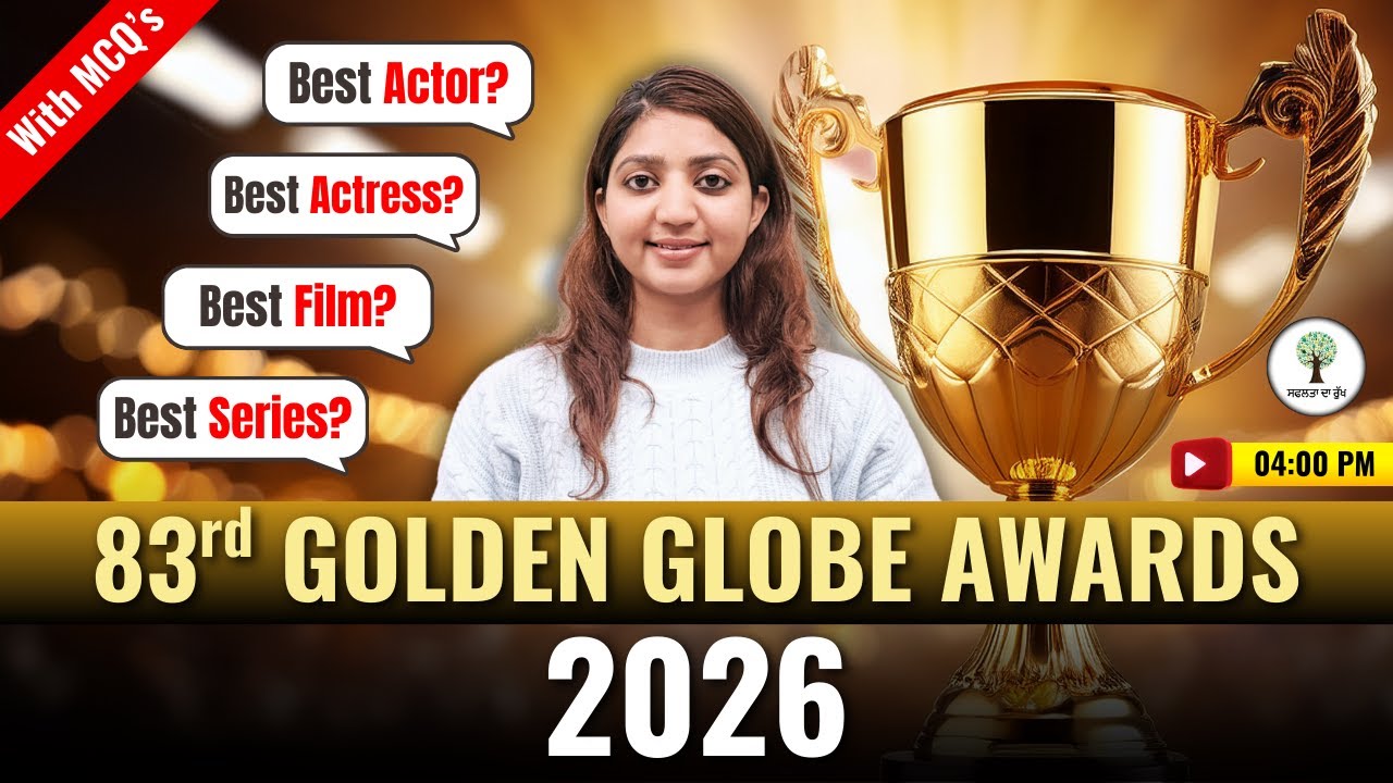 PSSSB Excise & Patwari 2026 | 83rd Golden Globe Awards 2026 | Harman Ma'am | Success Tree Punjab