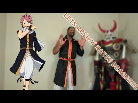 Fairy Tail Natsu Dragneel Cosplay Costume Black Suit 1nd