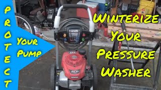 Pressure Washer Pump Protection - Winterize it for Storage!