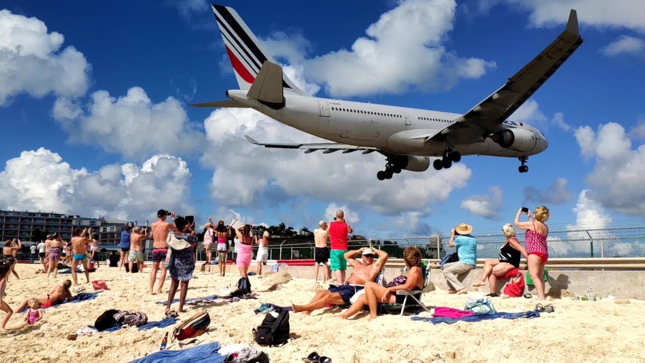 Sint Maarten Airport SXM Best of Airbus and Jetblast Juliana Beach a350 preis