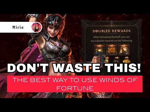 When to Activate Winds of Fortune in Diablo Immortal