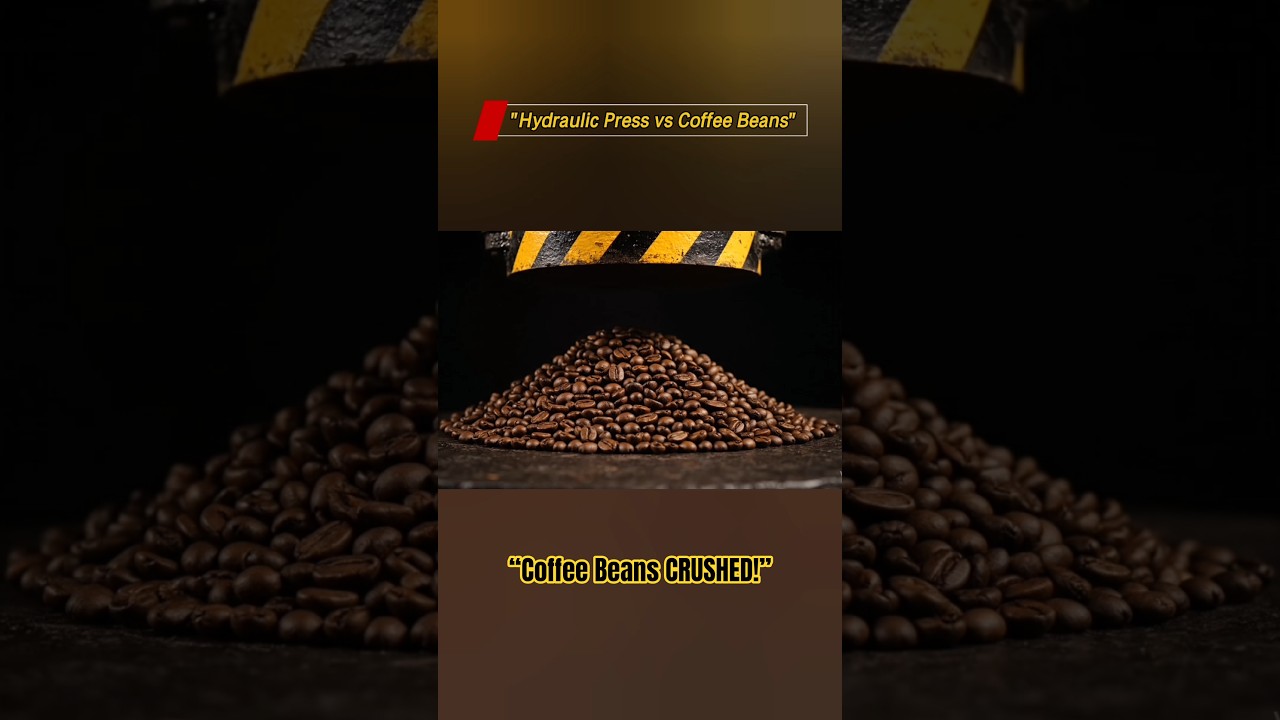 Crushing Coffee Beans with 100 Tons Hydraulic Press