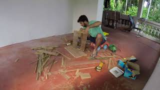 DIY House for Christmas Crib Timelapse