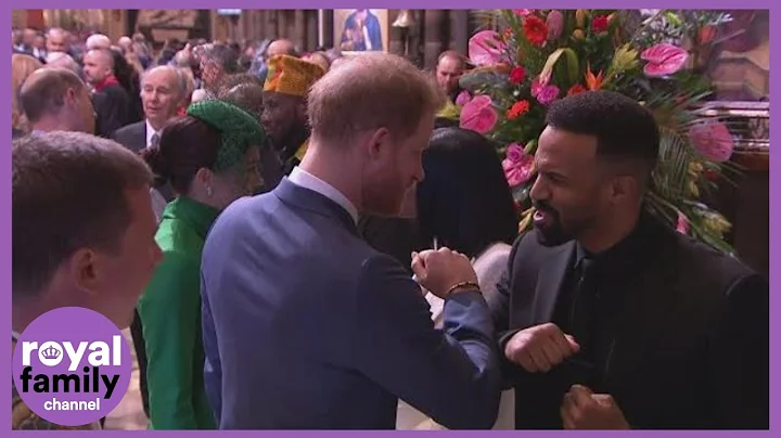 Harry 'Bumps Elbows' With Craig David as Commonwea...