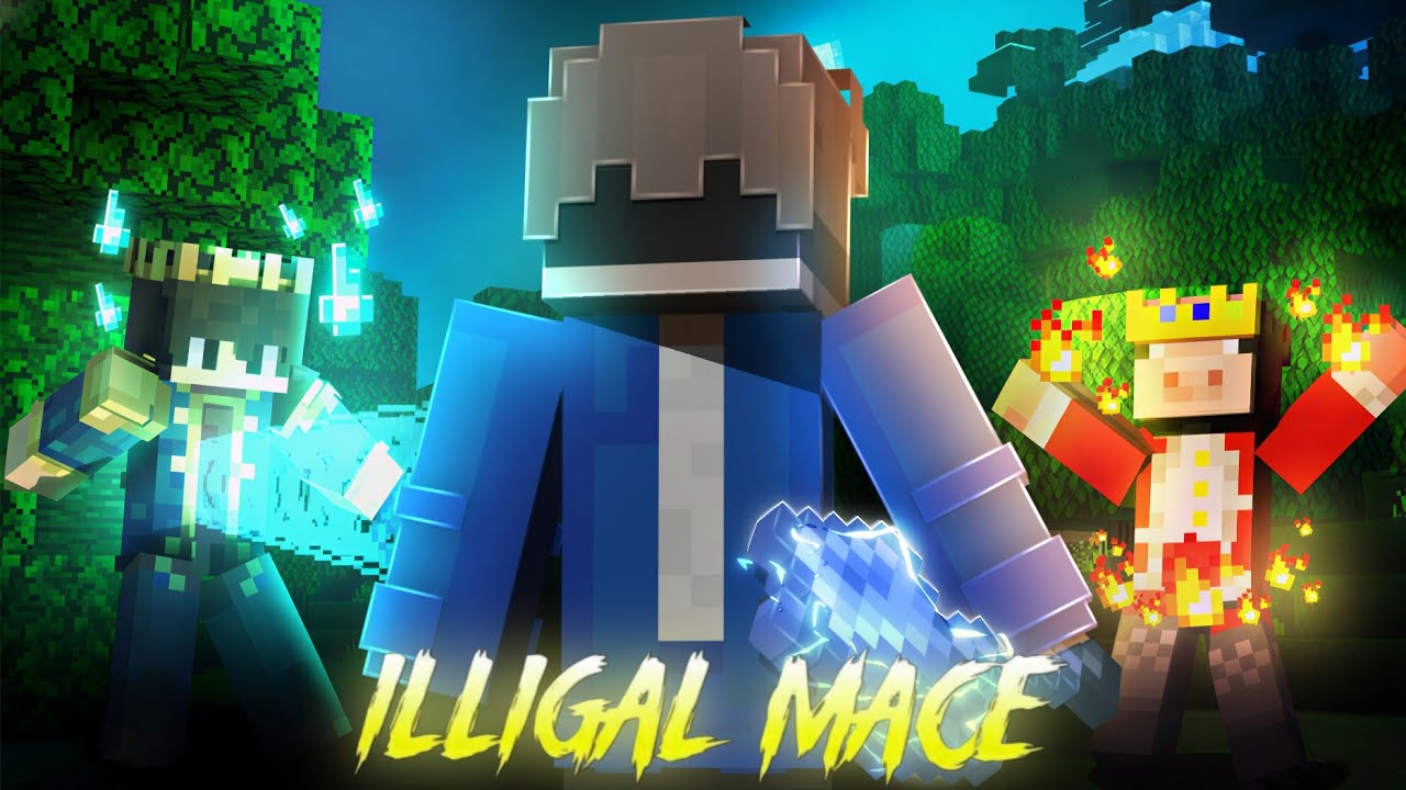 How I Obtain The ILLEGAL Mace IN This MInecraft Smp - YouTube