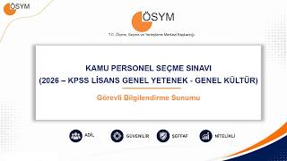 2026 KPSS GY GK Gorevli Bilgilendirme Sunumu