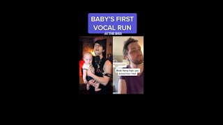 SINGING BABY! Baby’s First Vocal Run! FEELING GOOD Cover #shorts #baby #singing