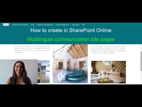 How to create in SharePoint Online: Multilingual communication site pages