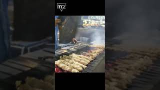 chicken seekh kabab street food