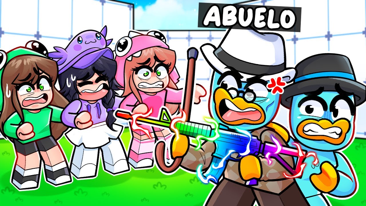 Enseñé a MI ABUELO a Jugar Roblox RIVALS!