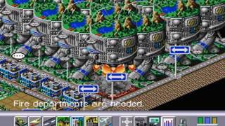 Simcity 2000 (SNES) - Rocket Pad and Exodus Event screenshot 2