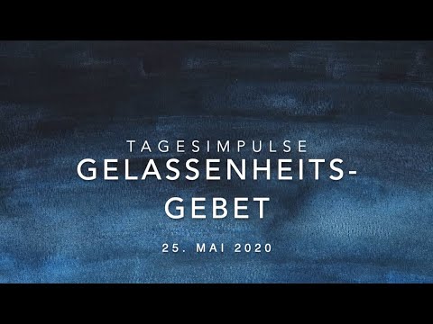 Video: Steht das Gelassenheitsgebet in der Bibel?