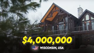 Inside a $4,000,000 Lakefront MANSION in Wisconsin!