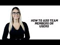 HVI Training - How to add New Users and Team Management