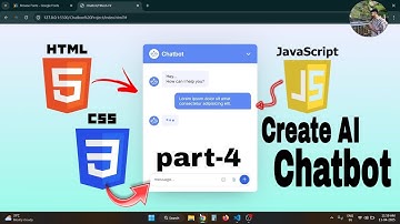 Create AI Chatbot using HTML CSS and JavaScript | Like chatgpt and Gemini | Part-4