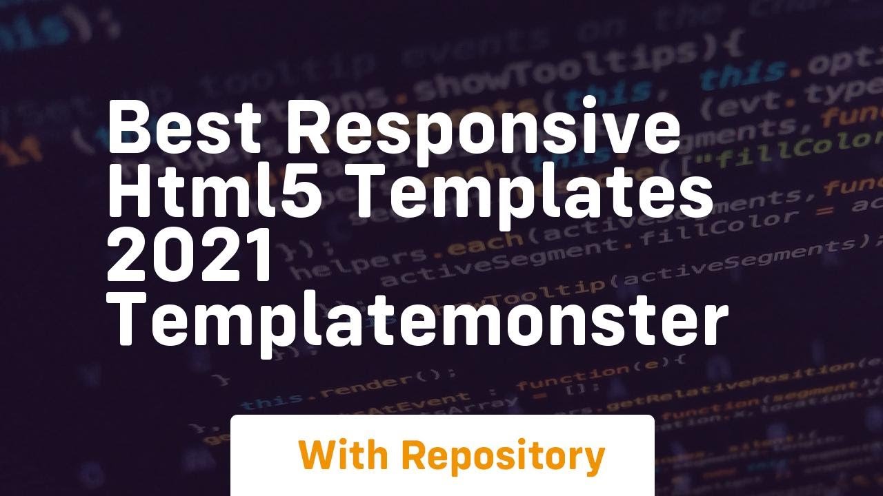 Best responsive html5 templates 2021 templatemonster - YouTube