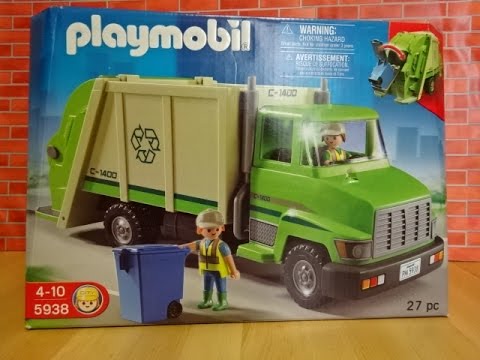 playmobil trash truck