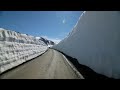 Snow Walls of the Old Strynefjell Mountain Road (Norway) - Indoor Cycling Training