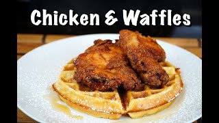 How To Make Chicken & Waffles - Fried Chicken & Homemade Waffles Recipe