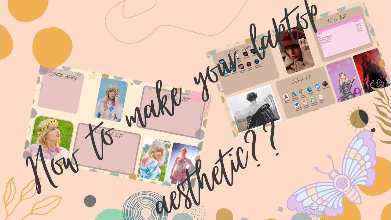 "TUTORIAL HOW TO MAKE YOUR LAPTOP AESTHETIC " - YouTube