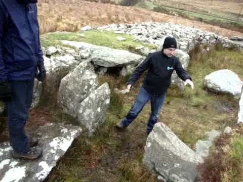 Derek Vial - Tour Donegal - Educating on a burial tomb