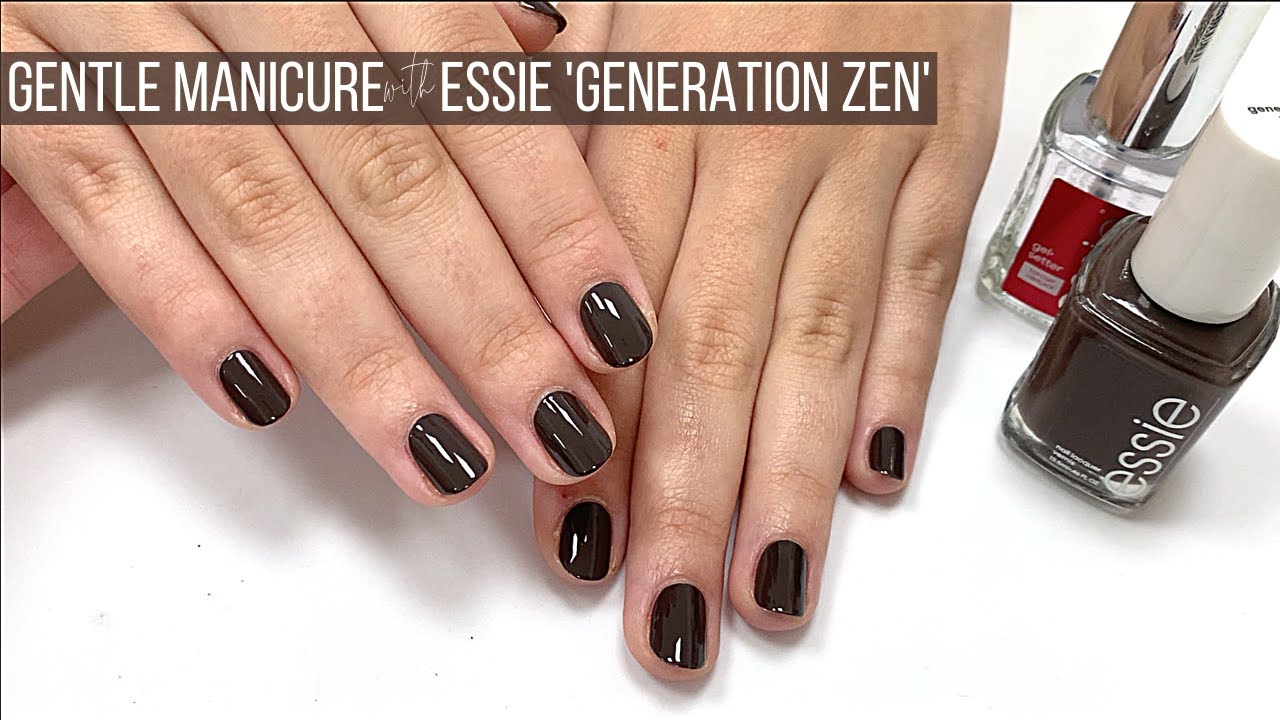 Moralsk Ælte Forhandle GENTLE MANICURE with ESSIE 'Generation Zen' [WATCH ME WORK/NO AUDIO/JUST  MUSIC] - YouTube