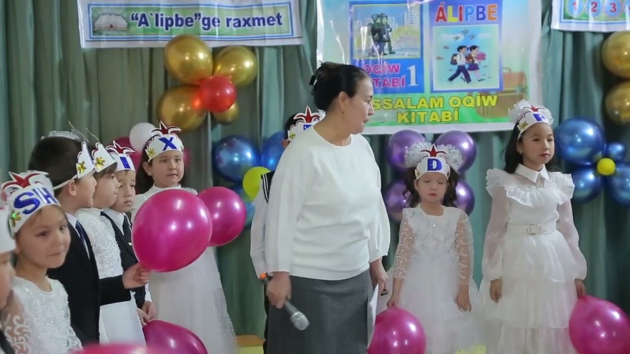1-санлы АПТОКБ мектеп 1-класс Алиппе байрамы