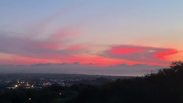 AGE sunrise colors over Laguna de Bay, Philippines, 1 July 2020