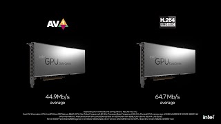 AV1 Bitrate Demo | Intel's data center GPU (codenamed Arctic Sound-M)