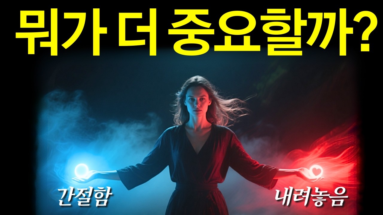 간절함 vs 내려놓음. 이 영상으로 종결합니다. 간절히 바라면 오히려 망하는 이유 (99%가 이 원리 모른다)