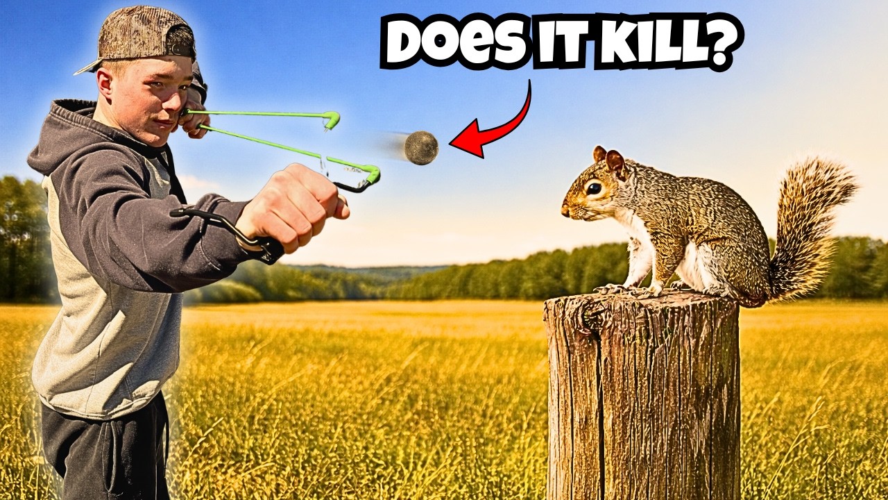 I Tried Hunting Squirrels With a Slingshot… Didn’t Expect This