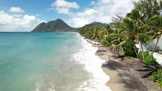 Best BeachesCaribbean Martinique   Le Diamant  Deep House  Drone 4K (RF)