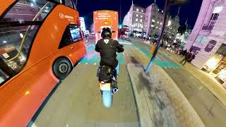 Night Time 3rd Person POV Ride on a KTM Superduke 1290r