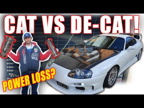 REAL RESULTS.. Is it really worth running NO CATALYTIC CONVERTER? We test it on our big power SUPRA.