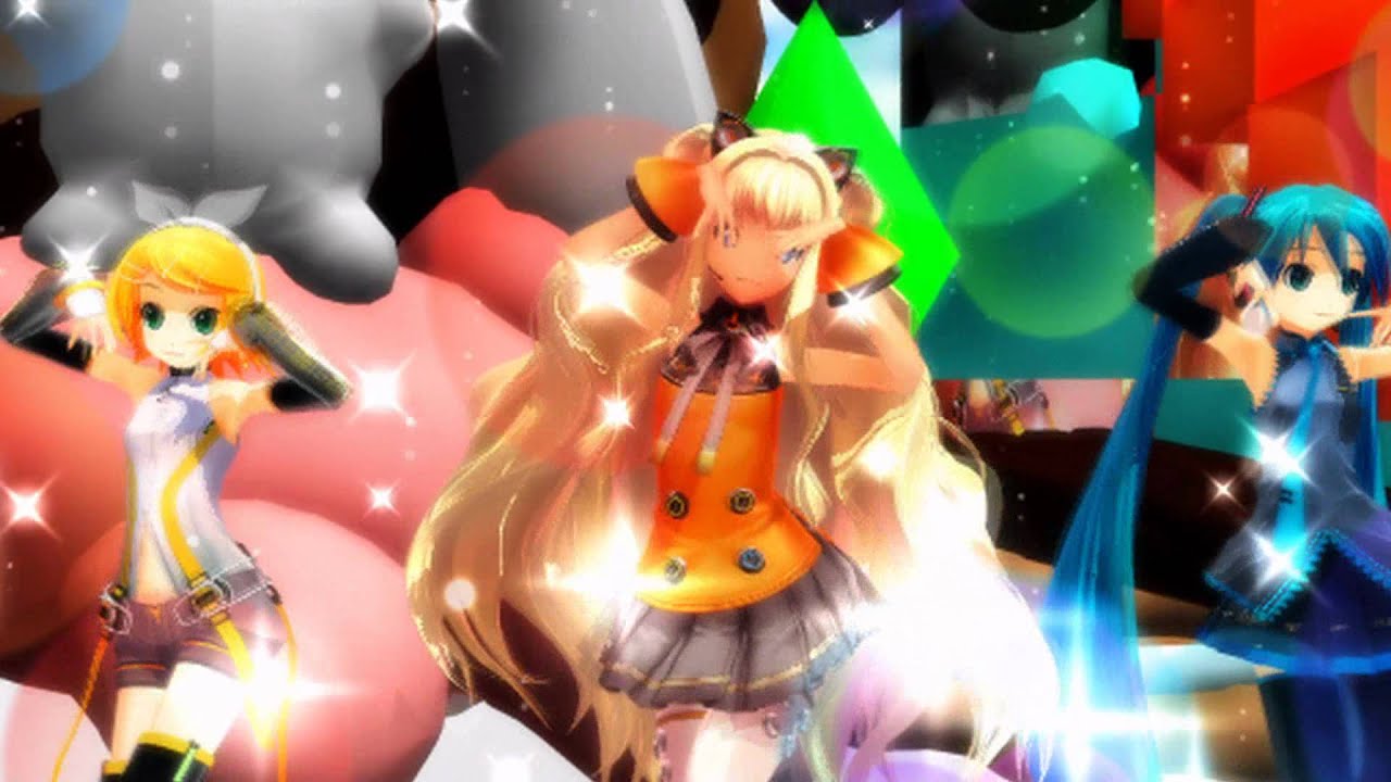 【MMD】PON PON PON【鏡音リン、シユ、初音ミク】