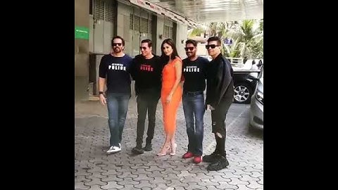Team sooryavanshi at trailer launch KATRINAKAIF, AKSHAY KUMAR, ROHIT SHETTY,AJAY DEVGAN, RANVEER