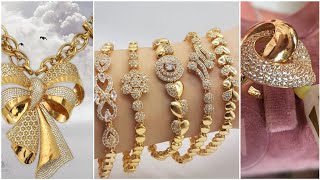 افخم واشيك مجوهرات انيقه و جميله  يخطف الأنفاس2021 احدث واشيك كولكشن لازورديLazurdeJewelleryGold